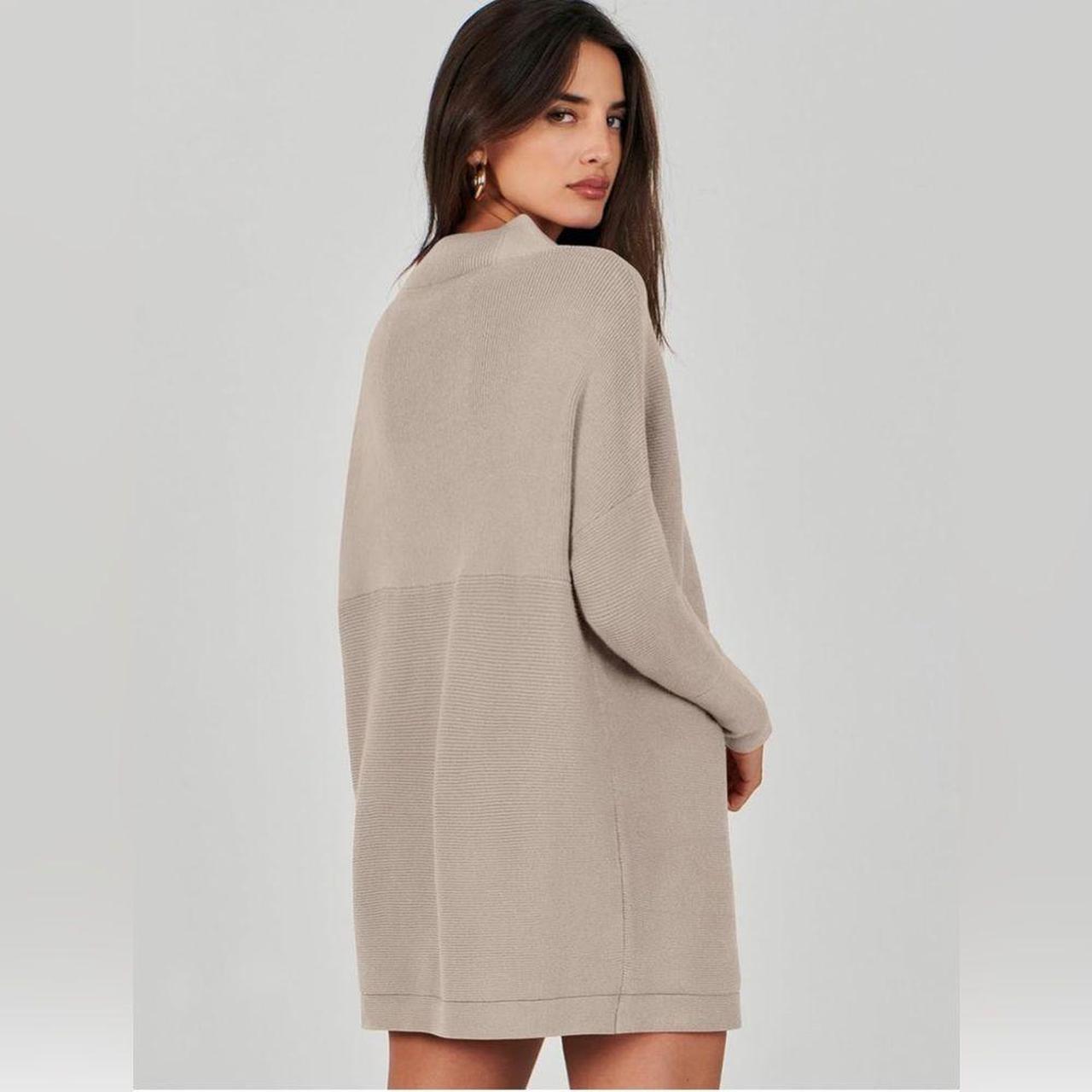 Source Unknown Women's Sweater - Tan/Cream - S – … - image 4