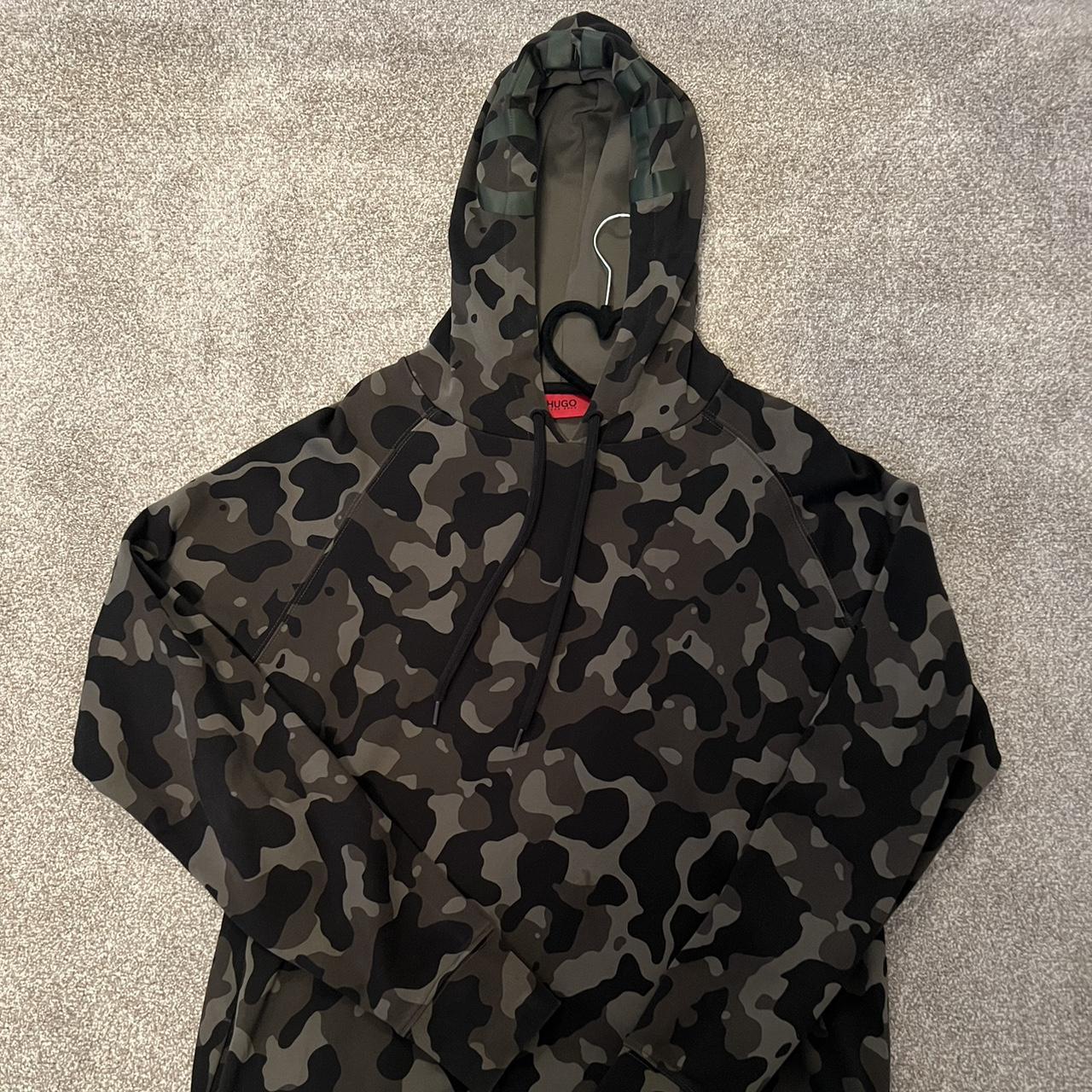 Hugo boss camo hoodie best sale