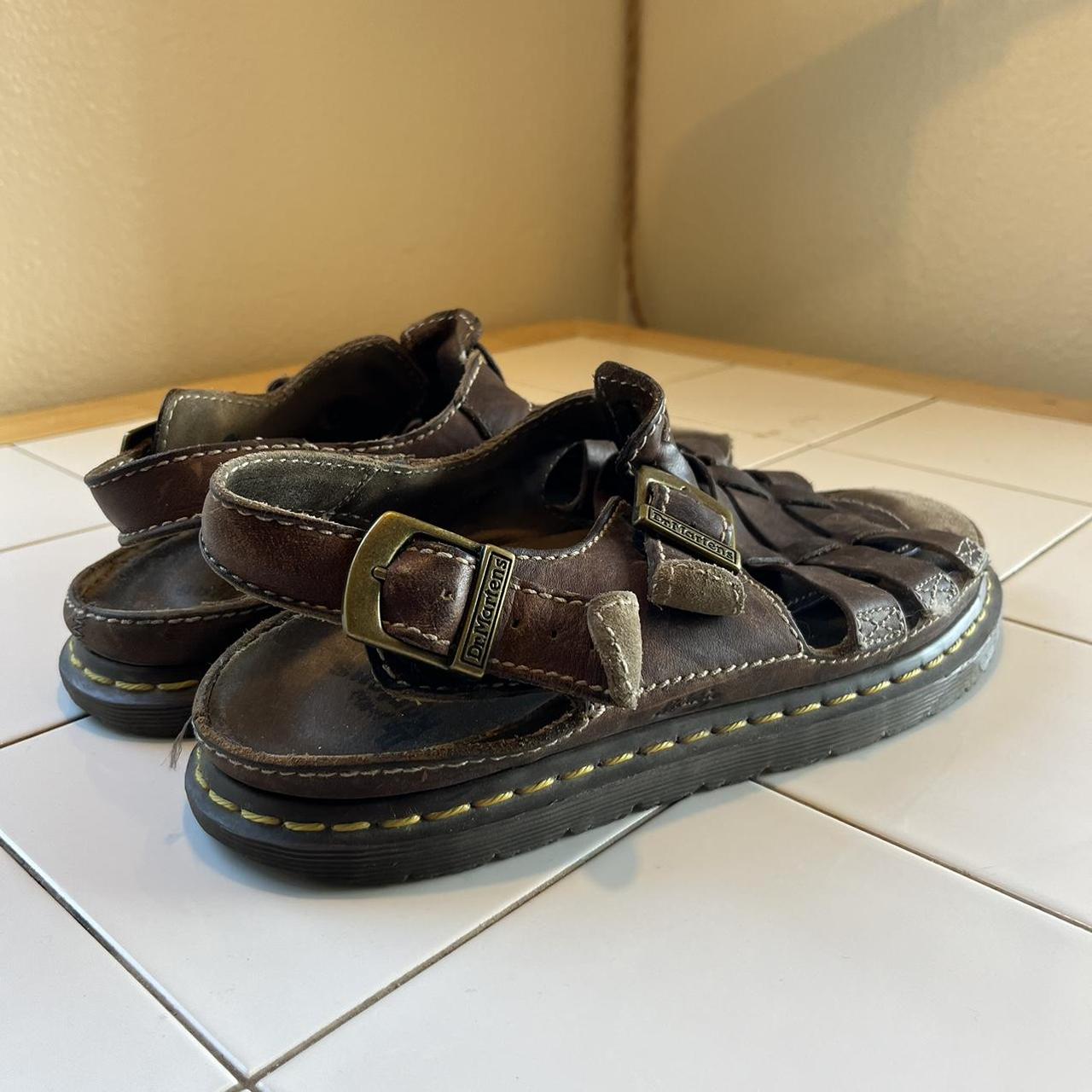 Doc Martens vintage brown sandals - gorgeous brown... - Depop