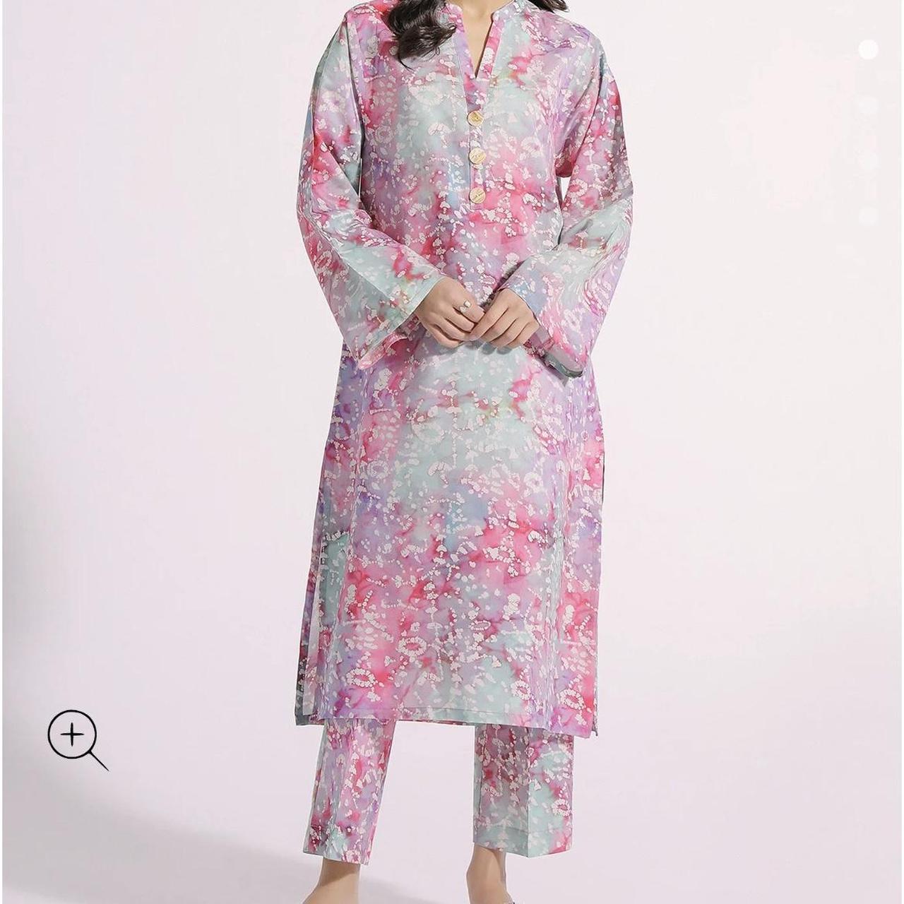 Ethnic pk printed suit Brand new with tags Size... - Depop