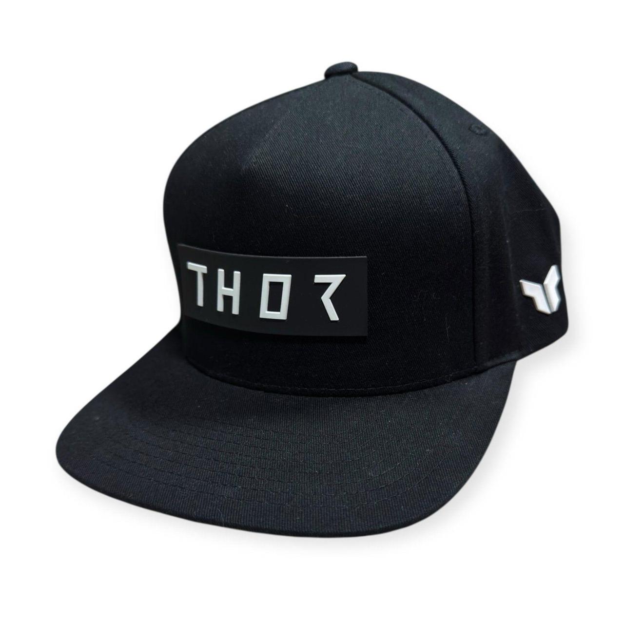 Men's Hat - Black – Features: Five panel Flat bil… - image 1