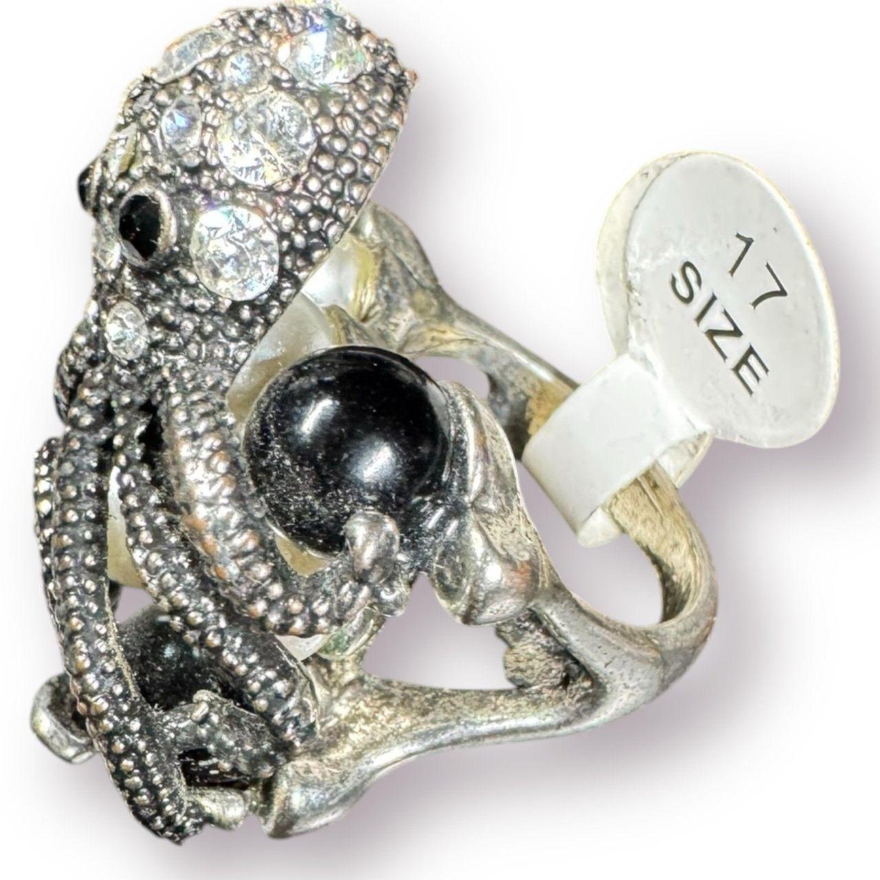 Women's Ring - Silver – Silver Octopus Multi Colo… - image 1