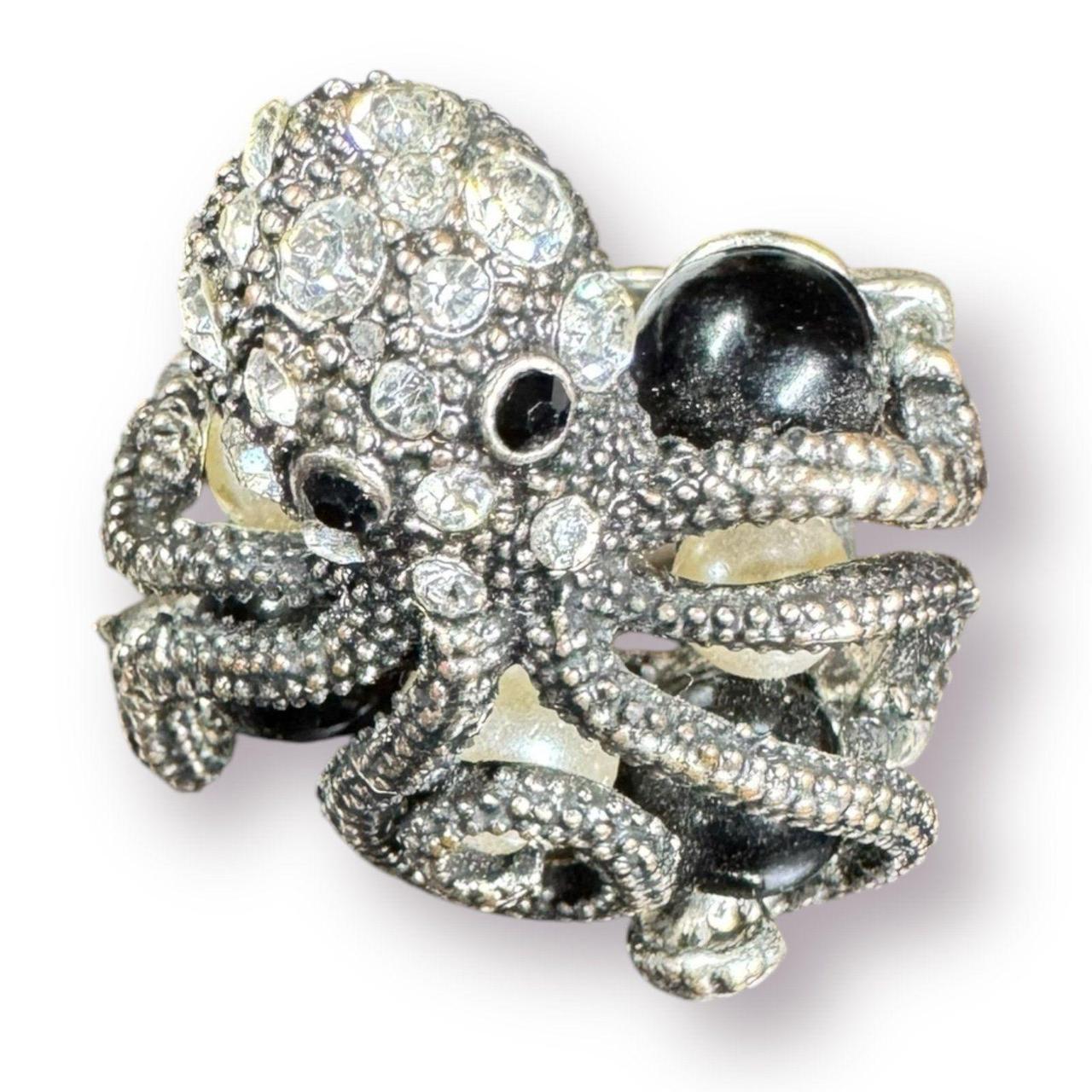 Women's Ring - Silver – Silver Octopus Multi Colo… - image 2