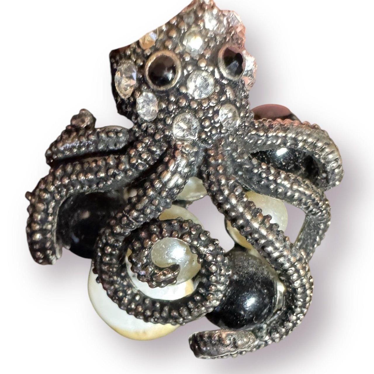 Women's Ring - Silver – Silver Octopus Multi Colo… - image 5