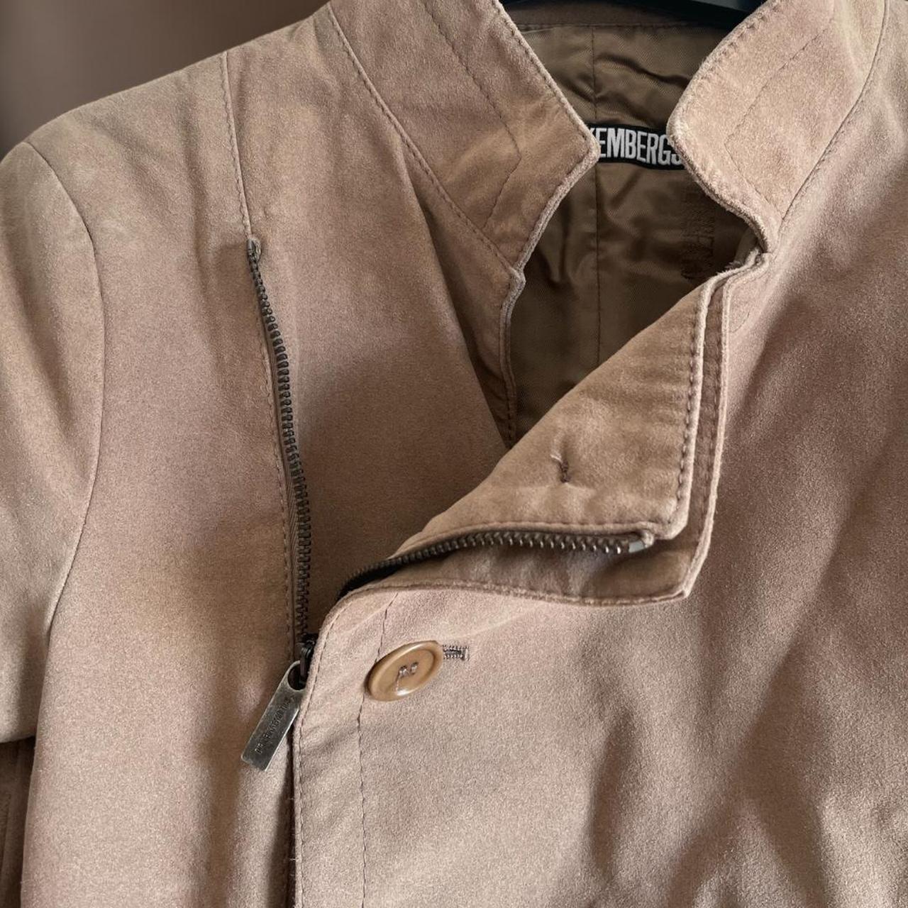 DIRK BIKKEMBERGS padded suede jacket • asymmetrical | Depop