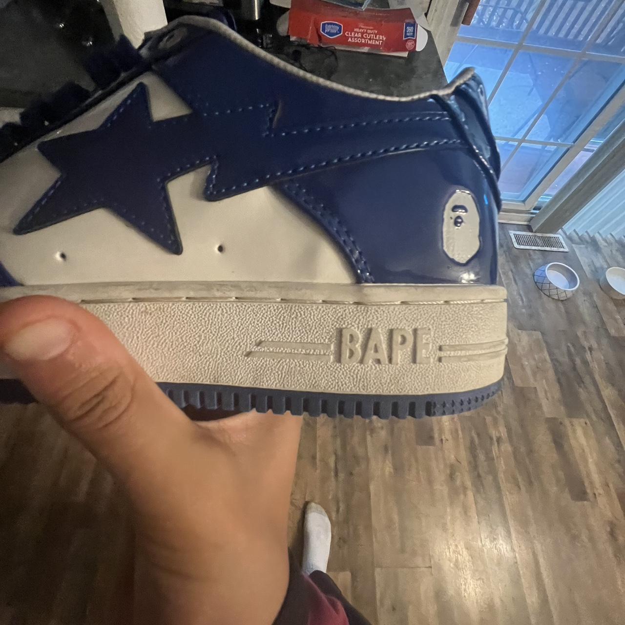 BAPE Men\'s Blue and Navy Trainers