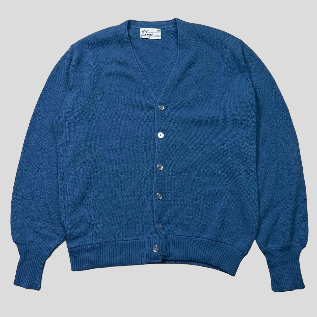 Men's Blue Cardigan Depop