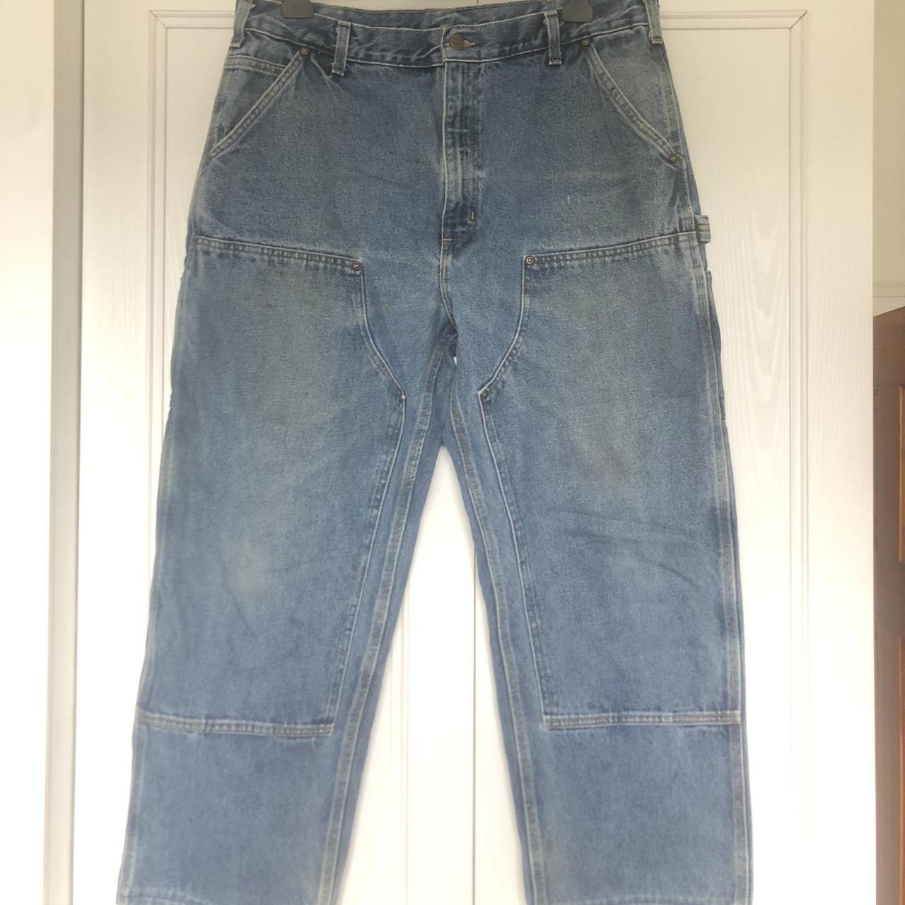 Vintage Carhartt double knee jeans Size 36/38 8/10... - Depop