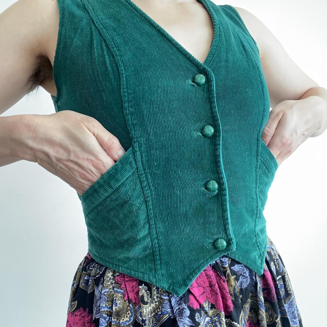 Marsala Women's Green Gilet (2)