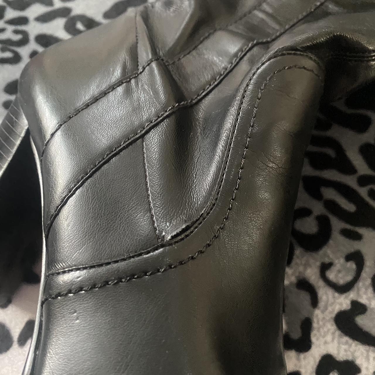 Black heeled boots 👢 Y2K Bratz vibe Size US W10... - Depop