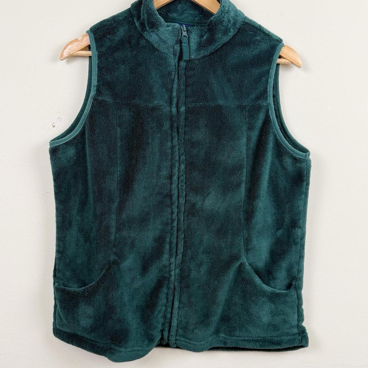 Basic Editions Women's Vest - Green - L – Basic E… - image 1