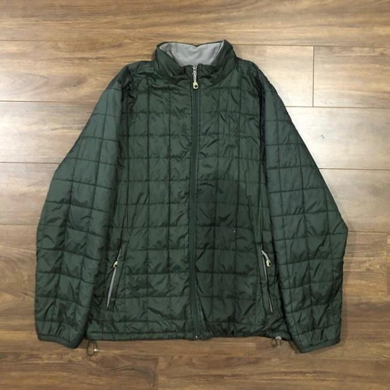 L.L.Bean quilted / puffer zip up jacket Size L From... - Depop