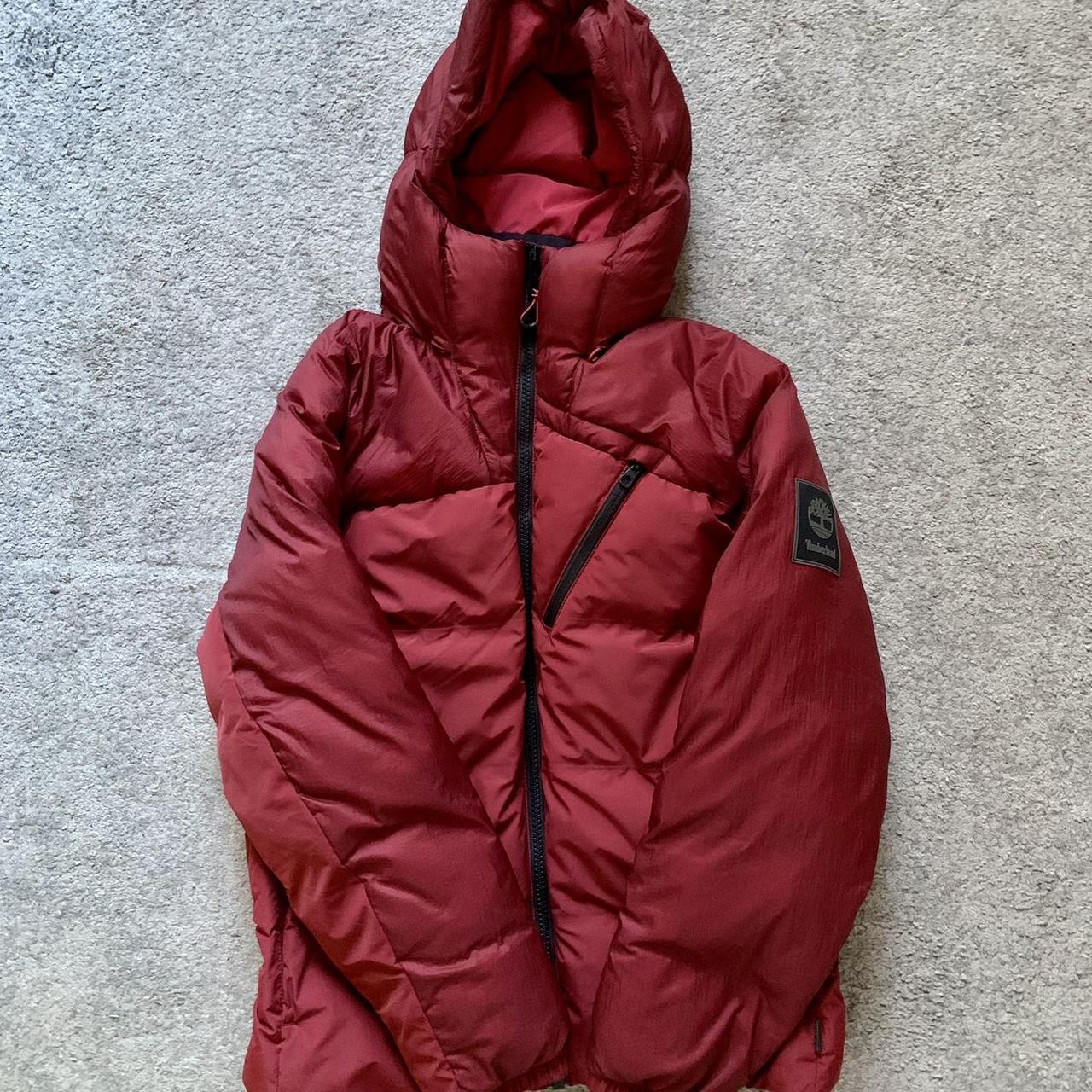 Timberland insulated down jacket. Size:... - Depop