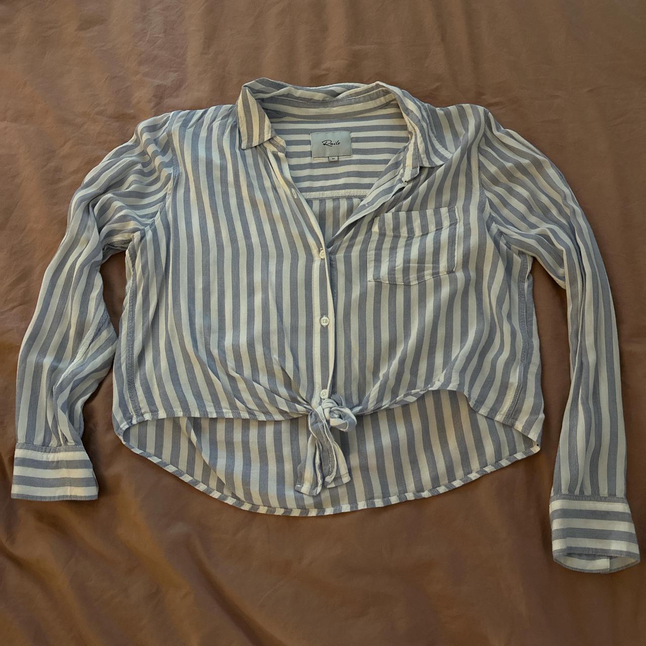 Rails Women's Blouse - Blue/Multi - M – Rails cro… - image 1