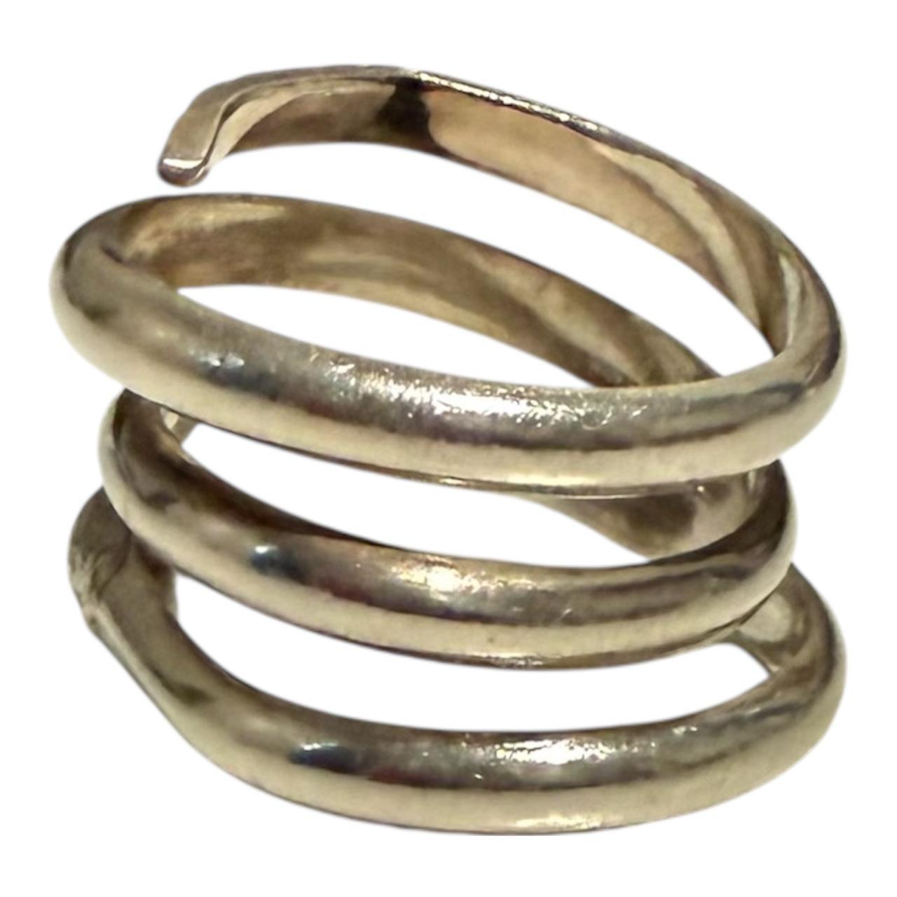 Preloved Women's Ring - Silver – Silver Tone Spir… - image 4