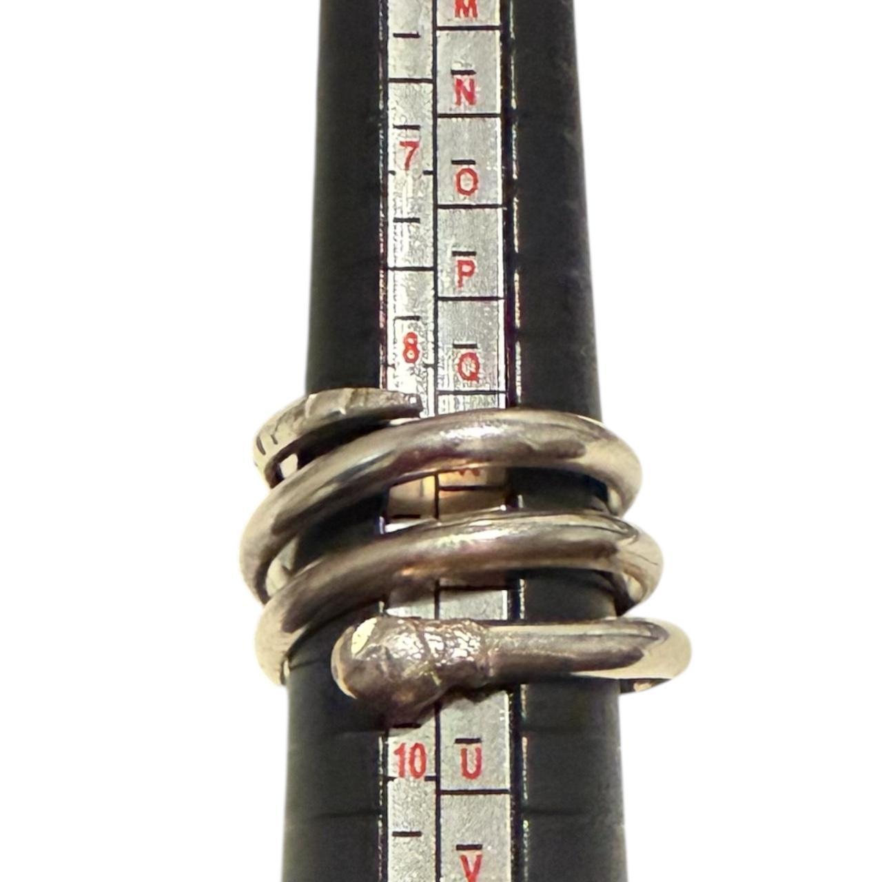 Preloved Women's Ring - Silver – Silver Tone Spir… - image 5