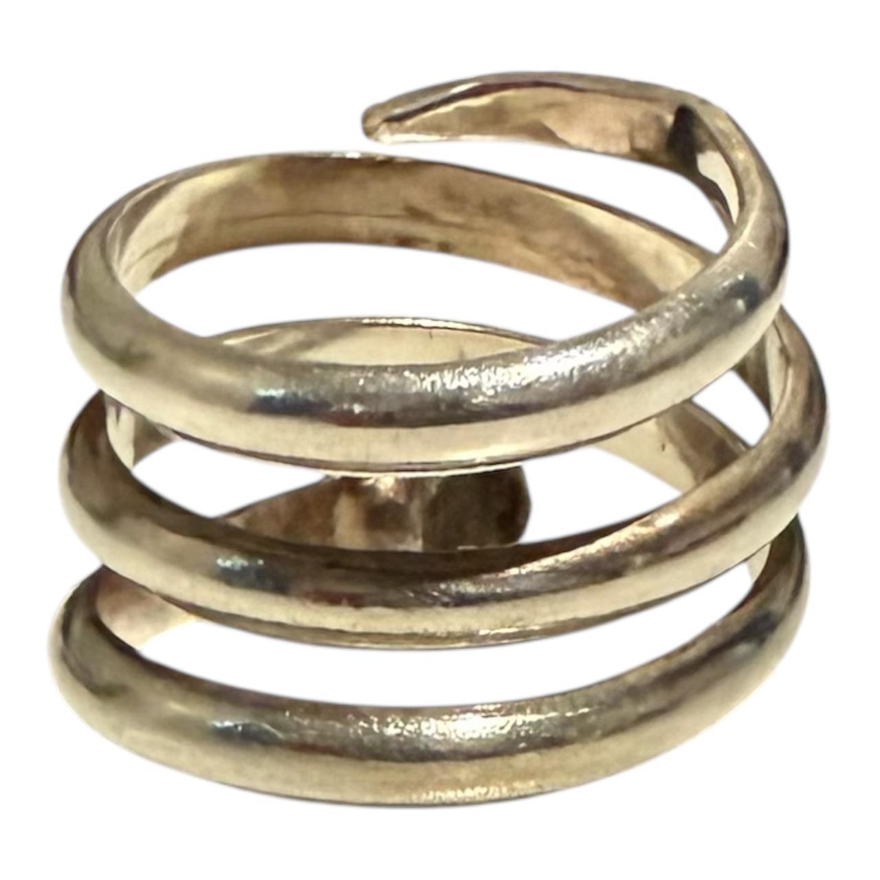 Preloved Women's Ring - Silver – Silver Tone Spir… - image 3