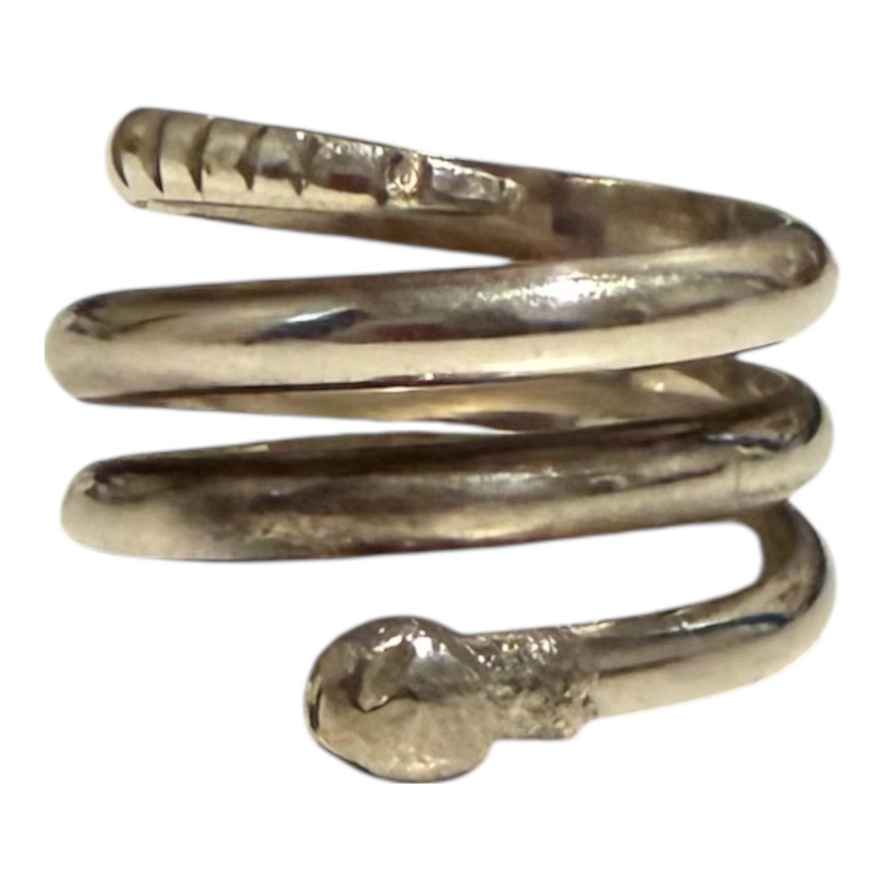 Preloved Women's Ring - Silver – Silver Tone Spir… - image 1