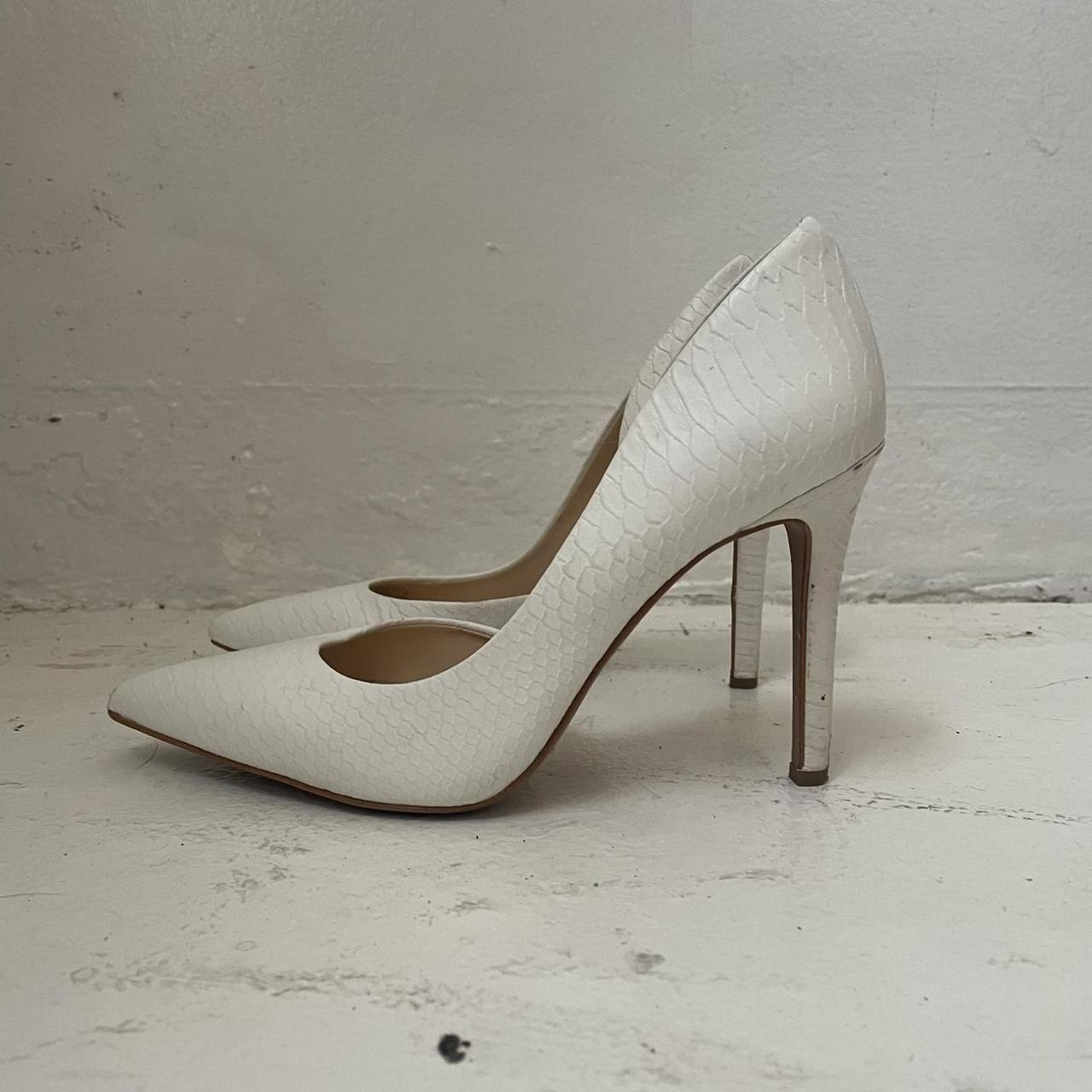 Jessica simpson white heels best sale