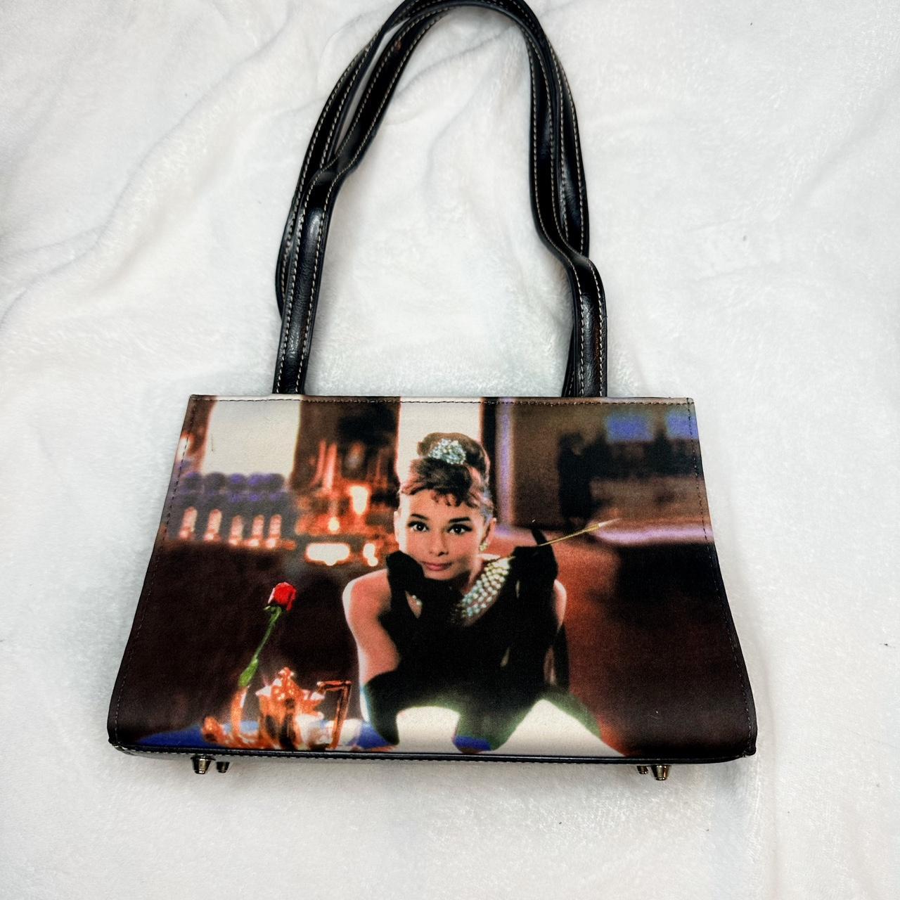 Breakfast At Tiffanys Audrey Hepburn Tote Purse Metal Lunch Makeup Box 8x7  | eBay