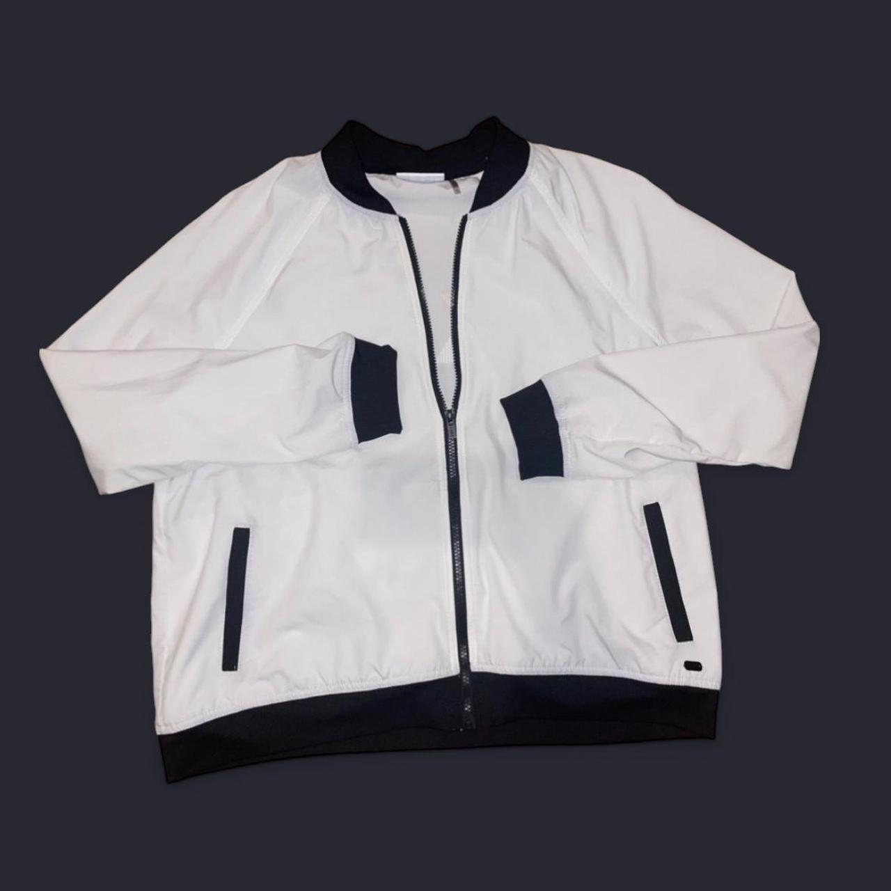 DKNY Men's Bomber Jacket White/Black XL – DKNY Sport