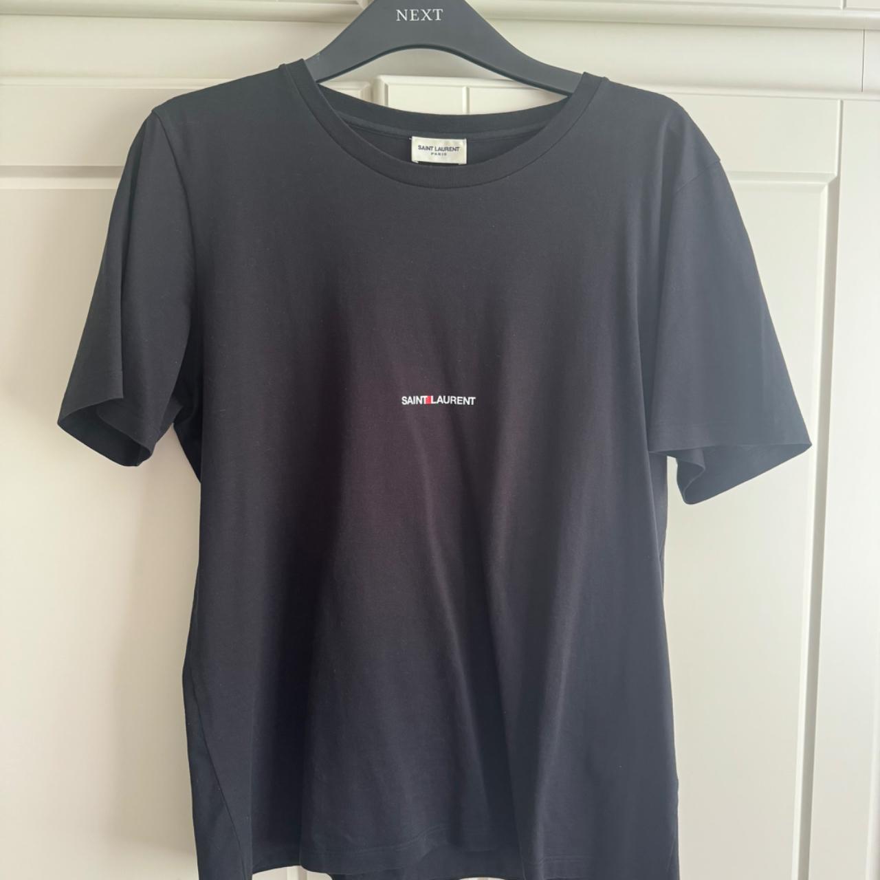 Saint laurent small logo tee on sale