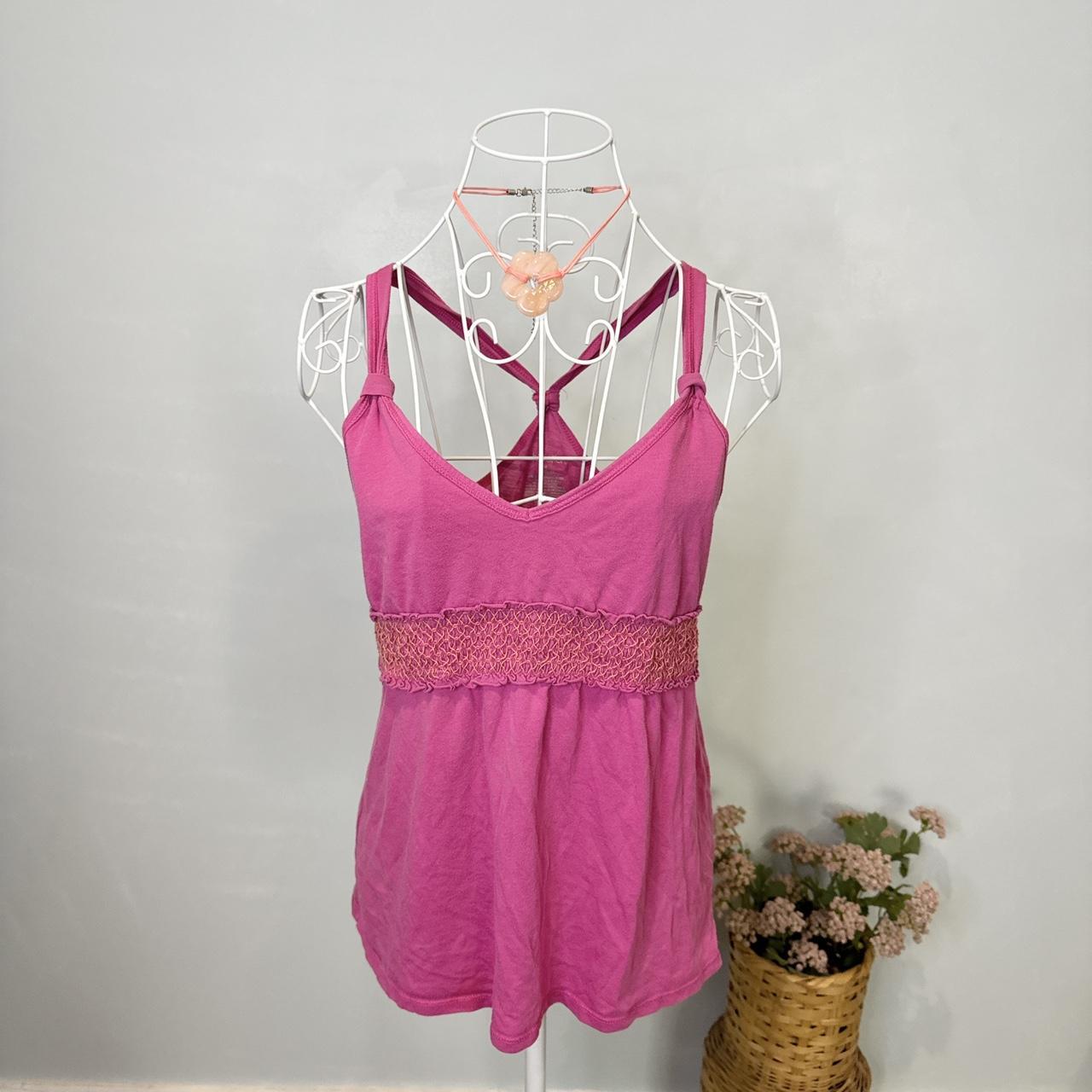 Xhilaration Women's Tank top - Pink/Orange - M – Gorgeous vintage y2k hot pink delicate babydoll …