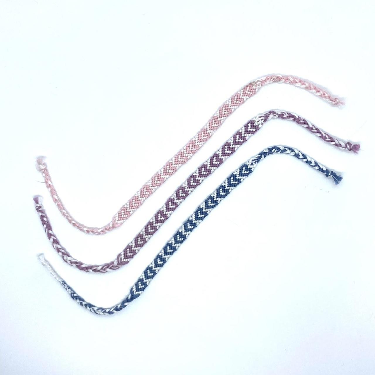 🌸 adjustable pastel heart friendship bracelets 💕 - Depop