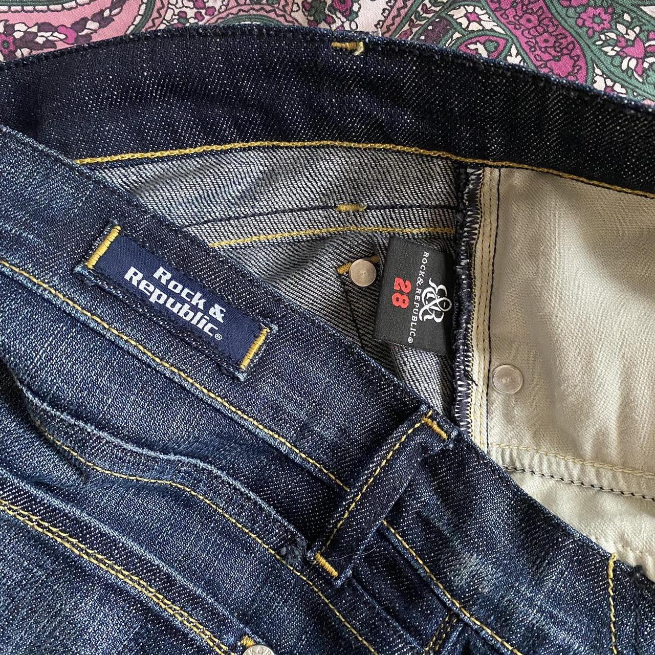 Rock and republic flare jeans Size 28 leg 34 Low... - Depop