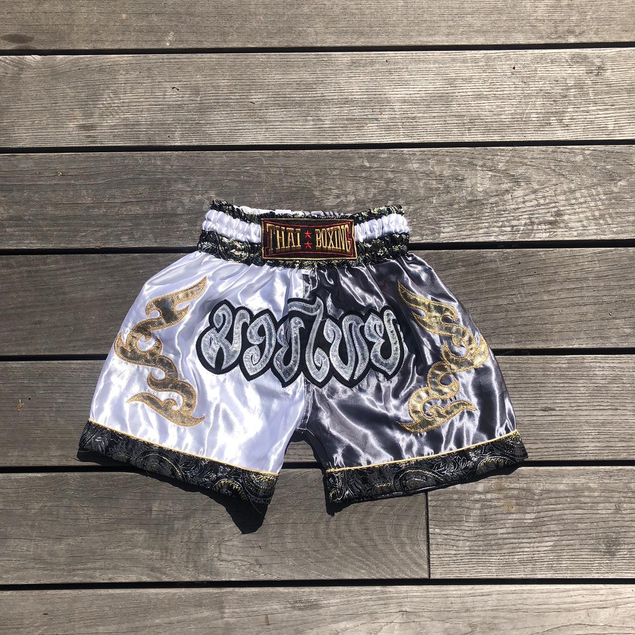 Muy Thai Shorts Thai boxing shorts size S. Shiny... Depop