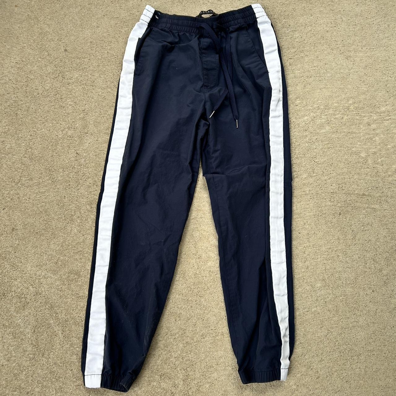 PacSun Men's Pants - Navy/Blue - M – Large blue pacsun track pants