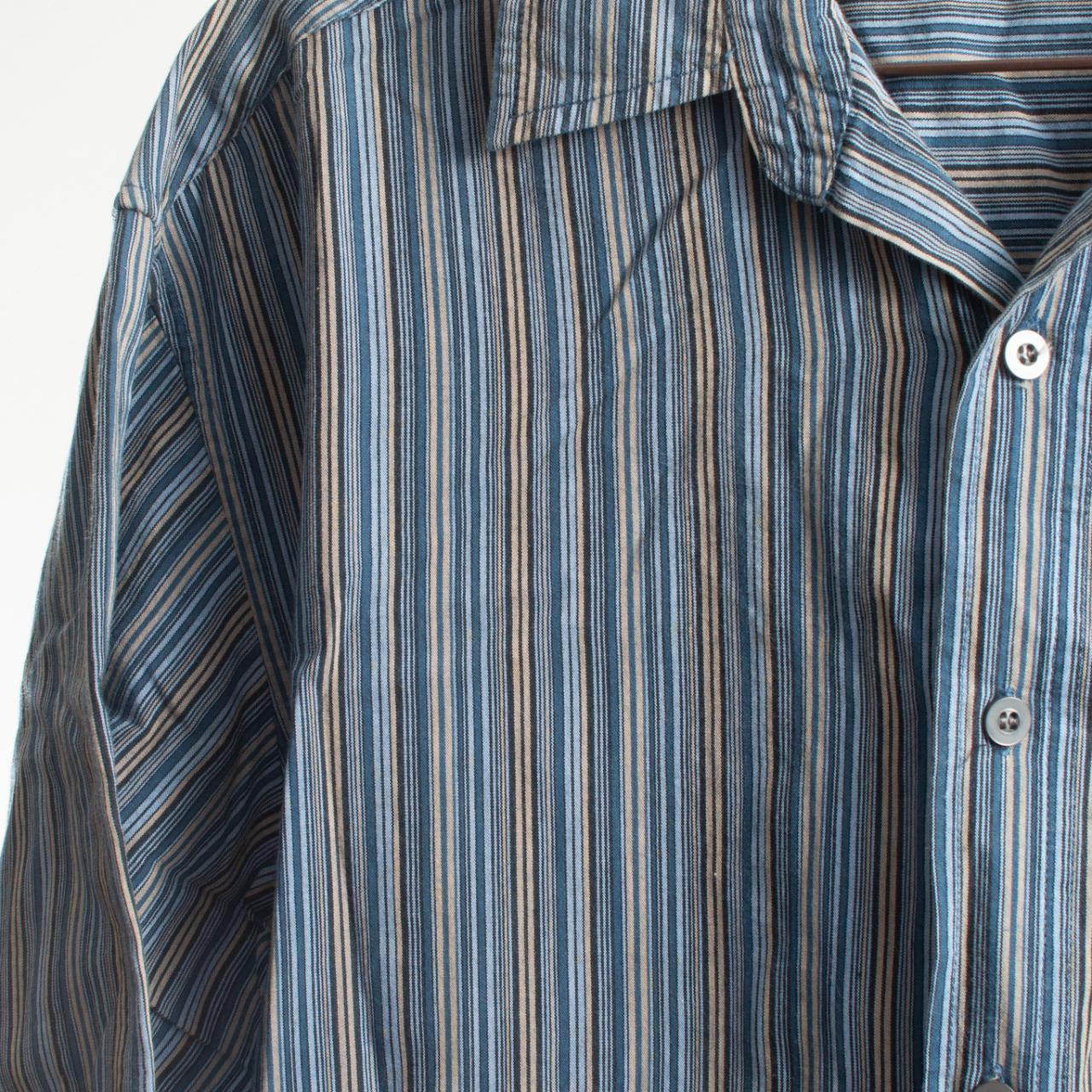 Target Men's Blue and Grey Shirt Depop