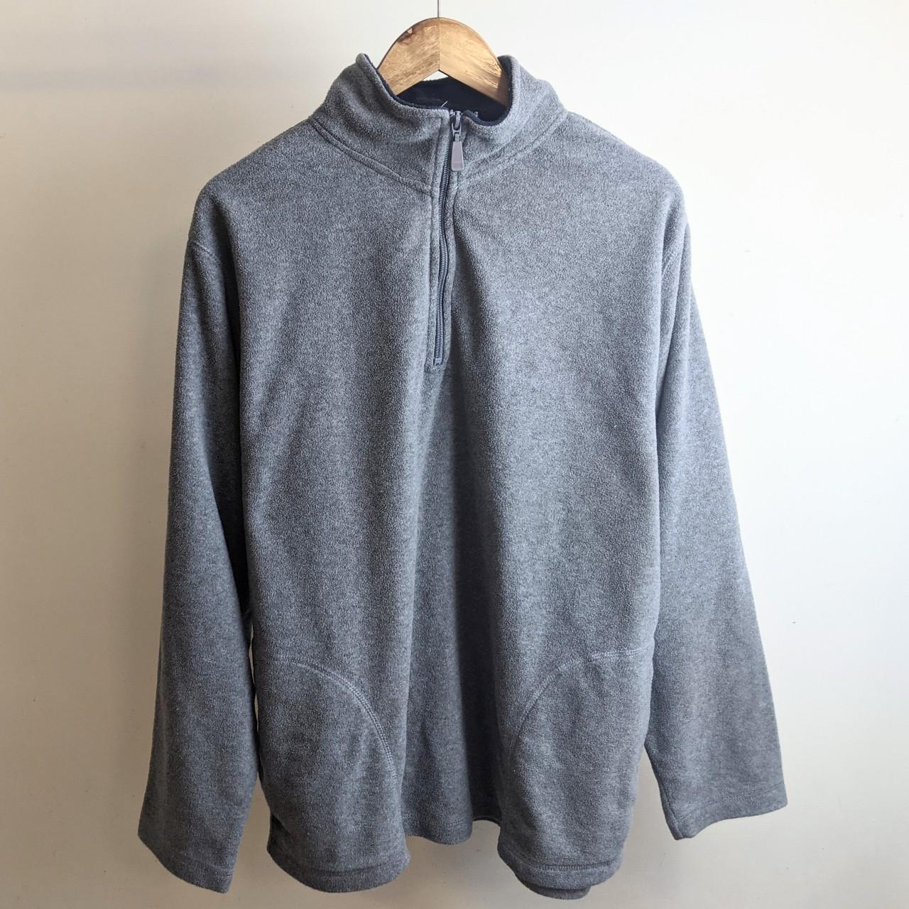 Vintage Grey Fleece Jacket A hectic polar fleece... - Depop