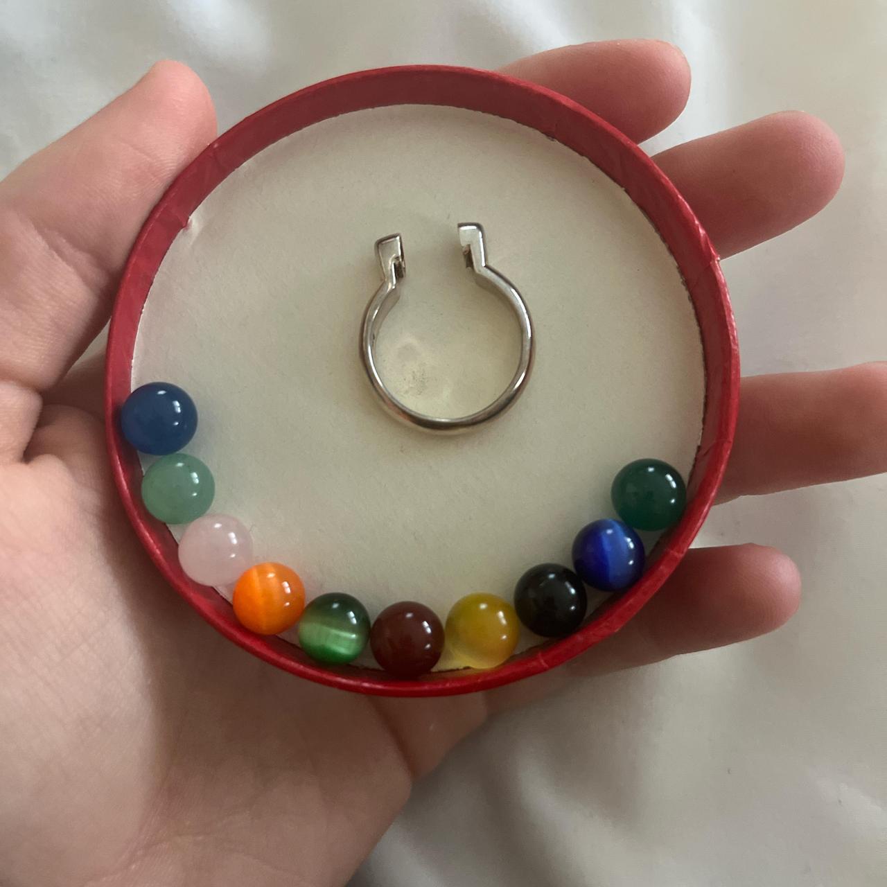 Women's Ring - Multi – Silver ring with interchan… - image 2