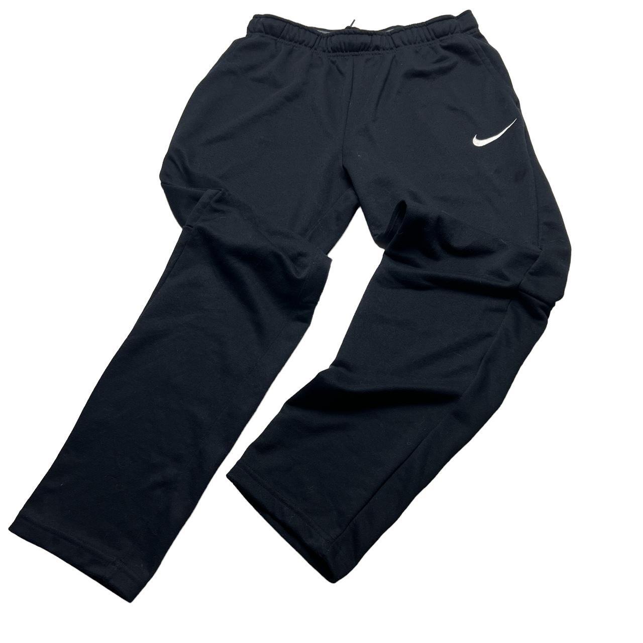 nike black essentials slim trackies