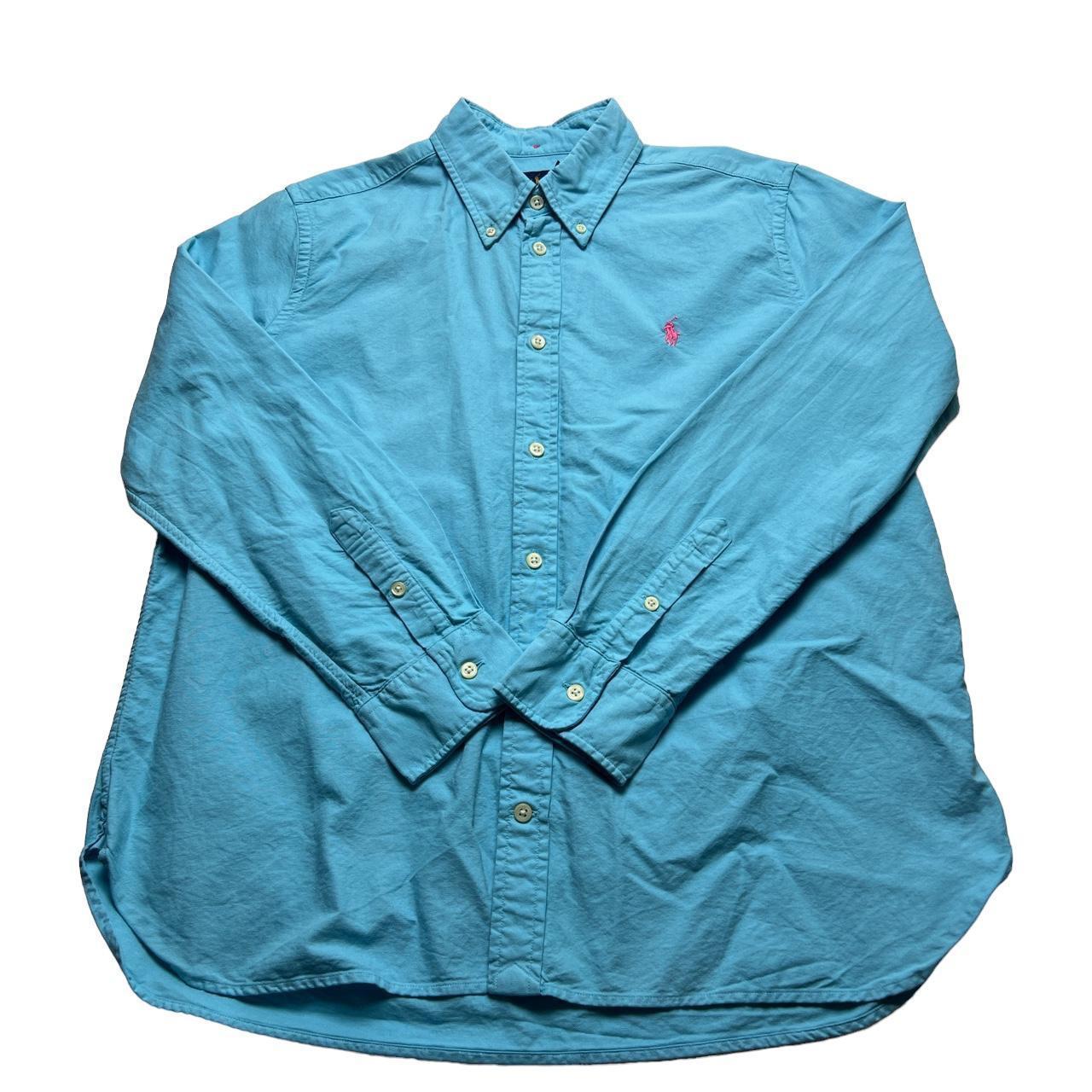 Ralph Lauren women's shirt xl blue - Depop