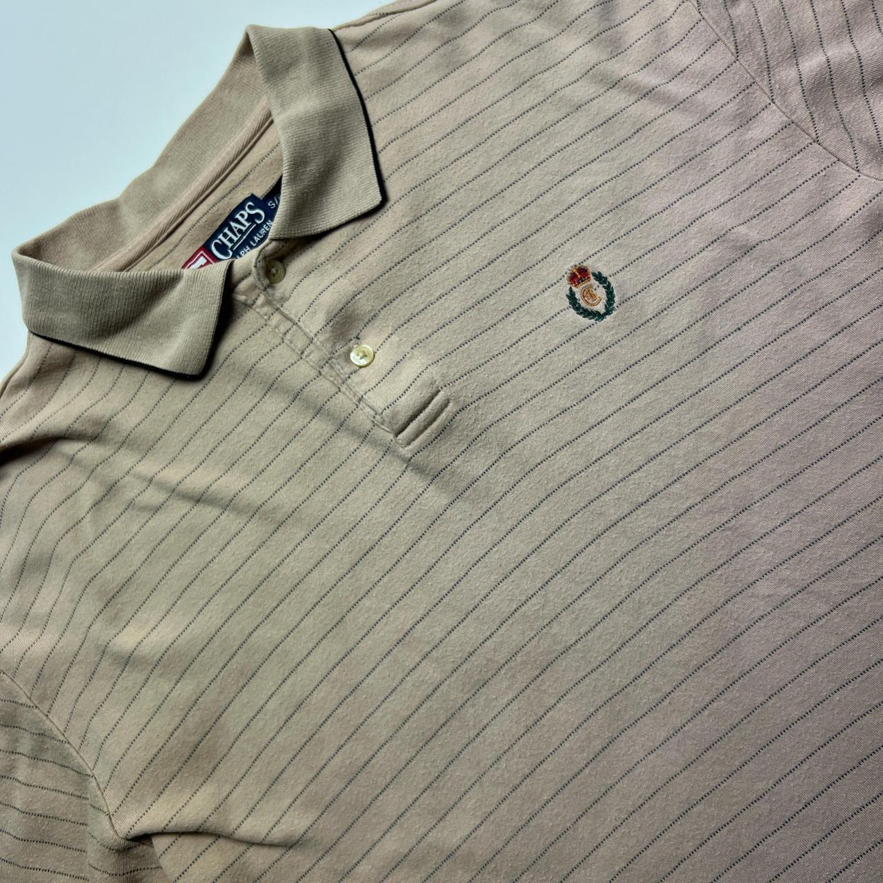 Chaps by Ralph Lauren polo shirt Beige | Depop
