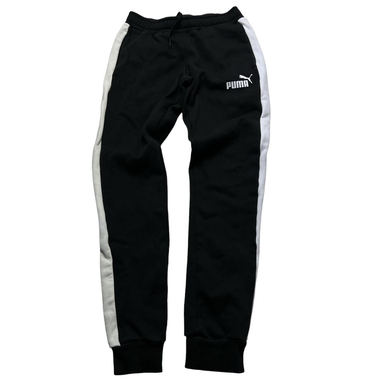 Puma sweatpants Black white Label size XS Actual. Depop