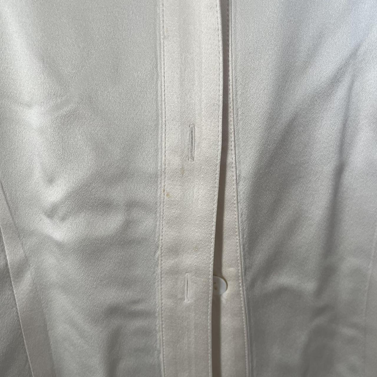 Mango Women's Cream and White Blouse (2)