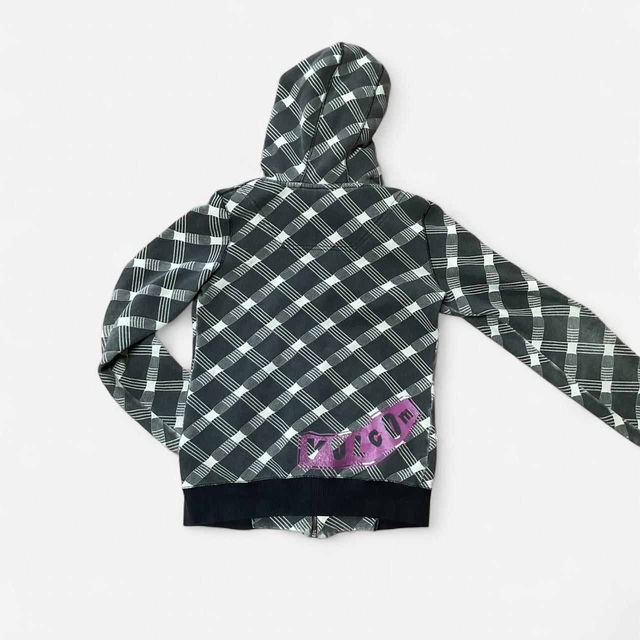 Volcom Women's Hoodie - Grey/Multi - XS – CHECK B… - image 2