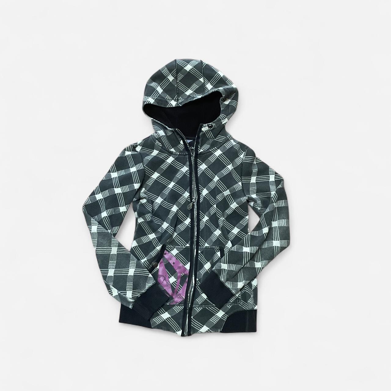Volcom Women's Hoodie - Grey/Multi - XS – CHECK B… - image 1
