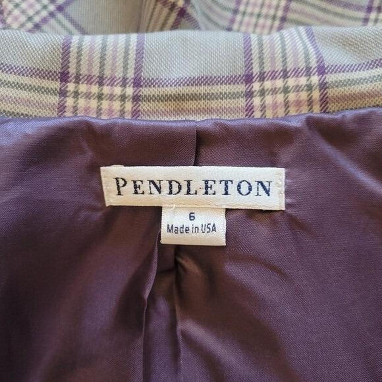 Pendleton Women's Jacket - Purple/Grey - 6 – Pend… - image 7