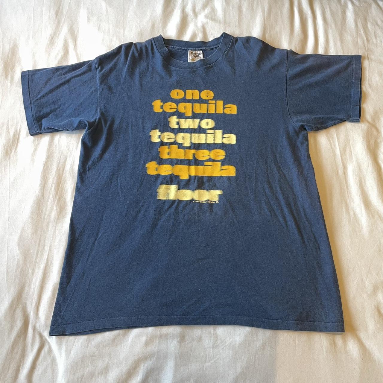 American Vintage Men's Blue and Yellow T-shirt | Depop