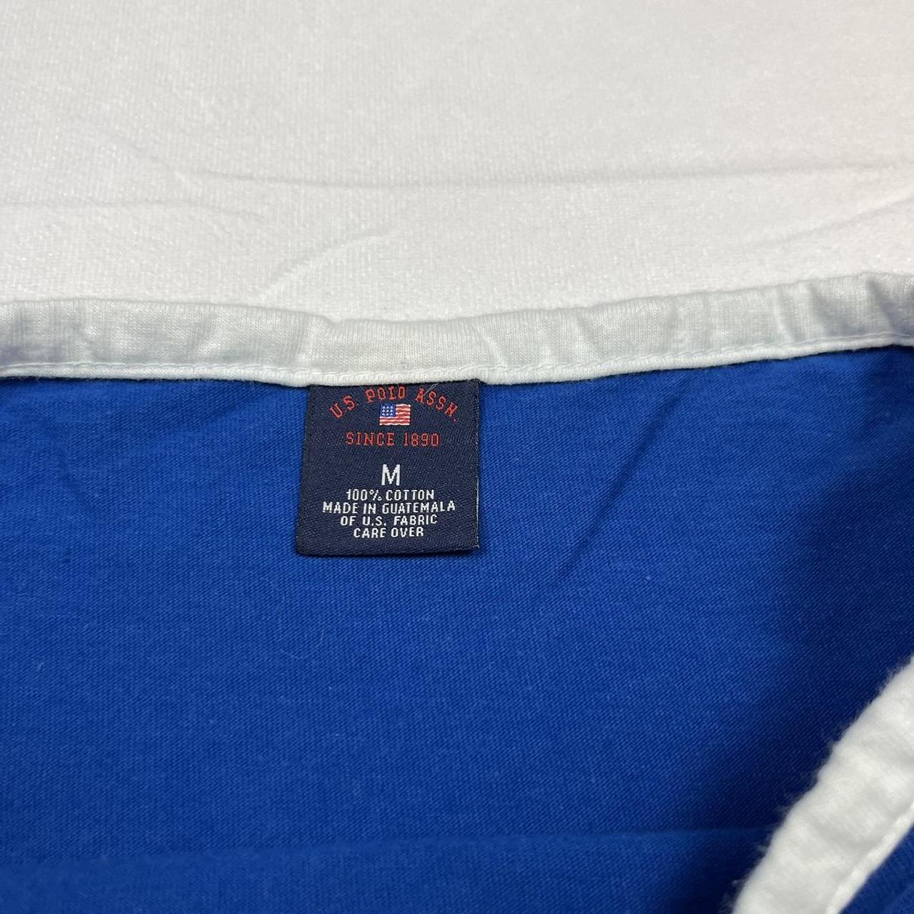U.S. Polo Assn. Women's White and Blue T-shirt (5)