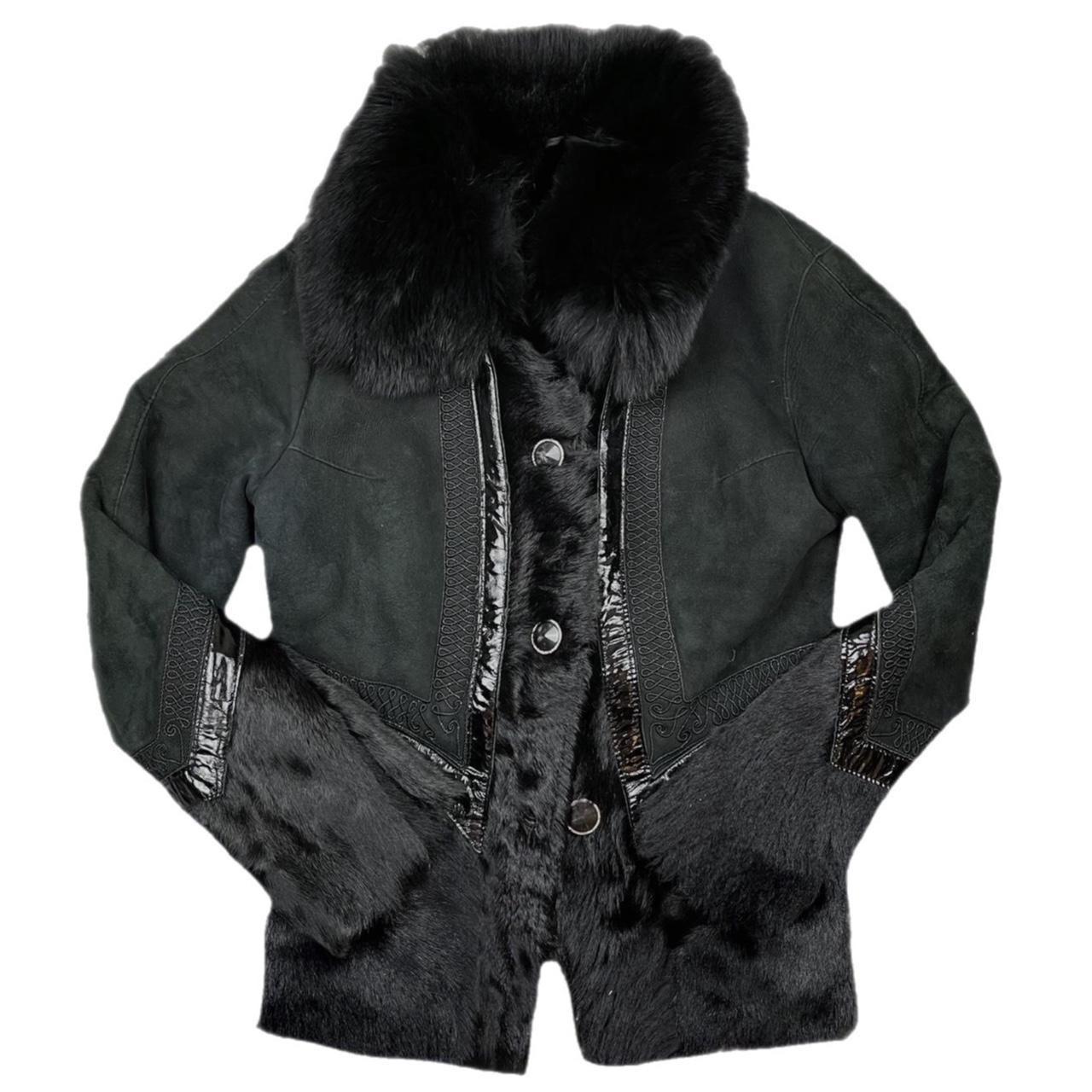 Farry faux fur 2025 jacket black