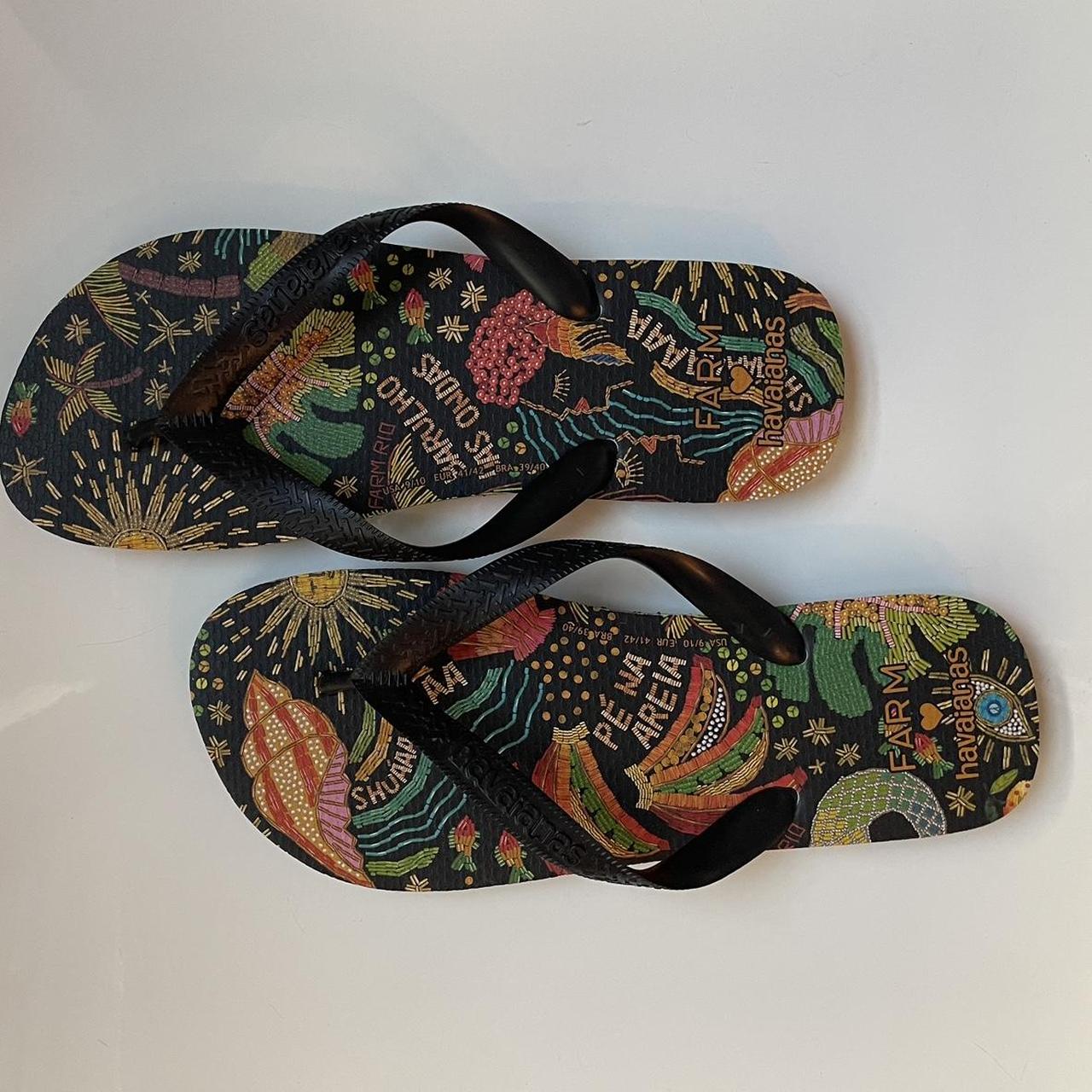 Farm Rio x Havaianas sandals Floral Farm Rio Flip... - Depop