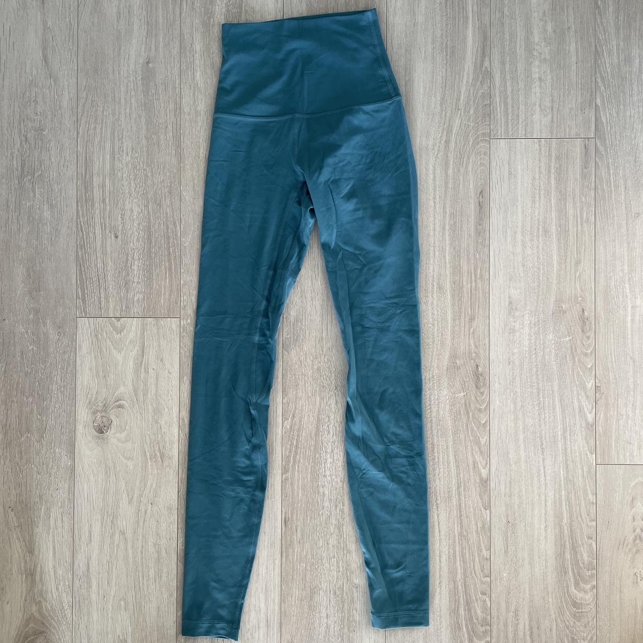 Lululemon Women's Blue and Green Leggings | Depop