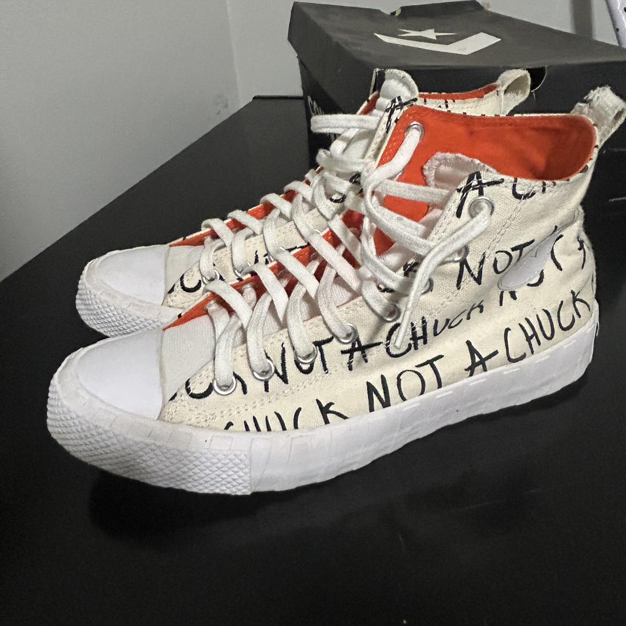 Converse Men's Sneakers White/Orange US – Converse black