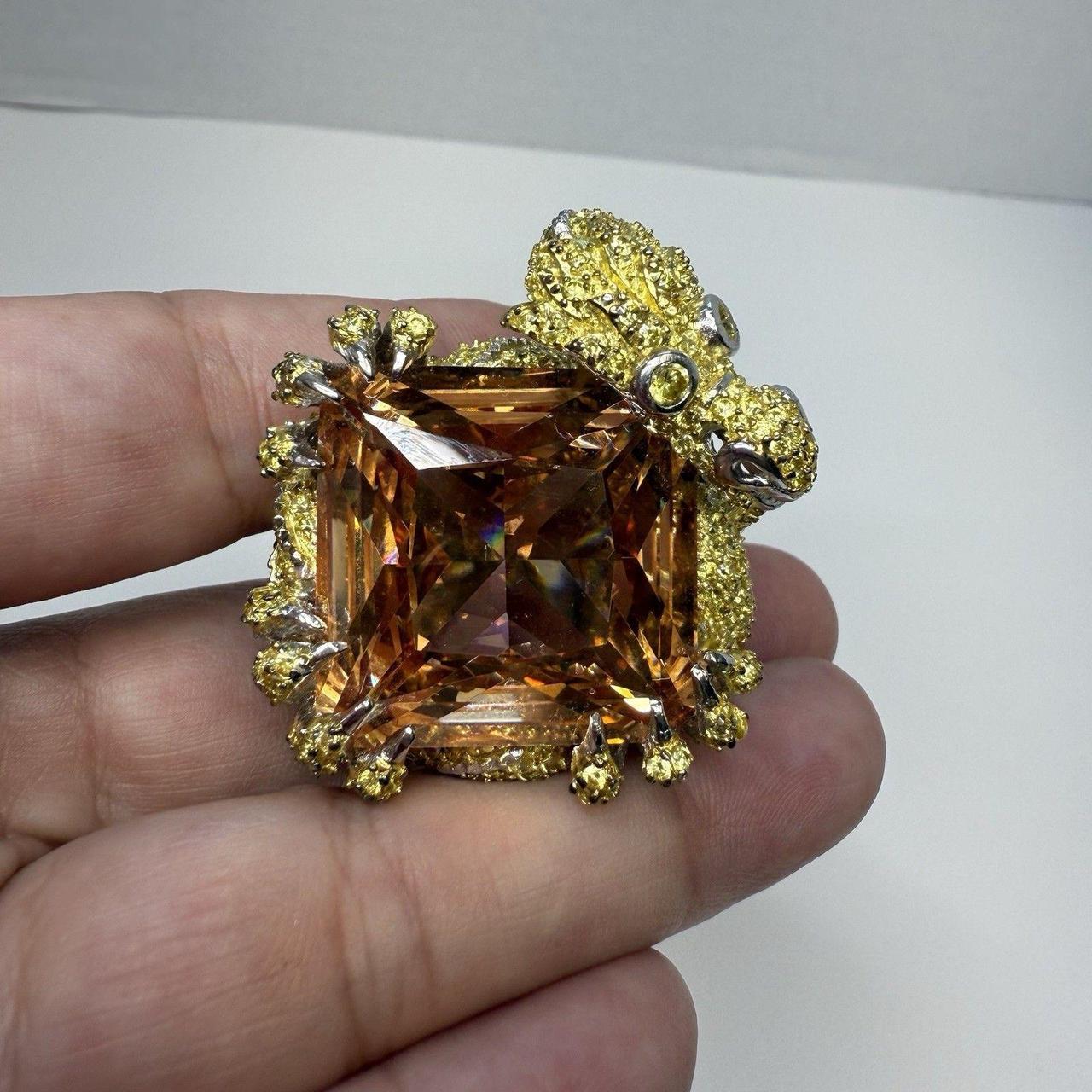 Women's Ring - Gold/Silver – This statement ring … - image 1