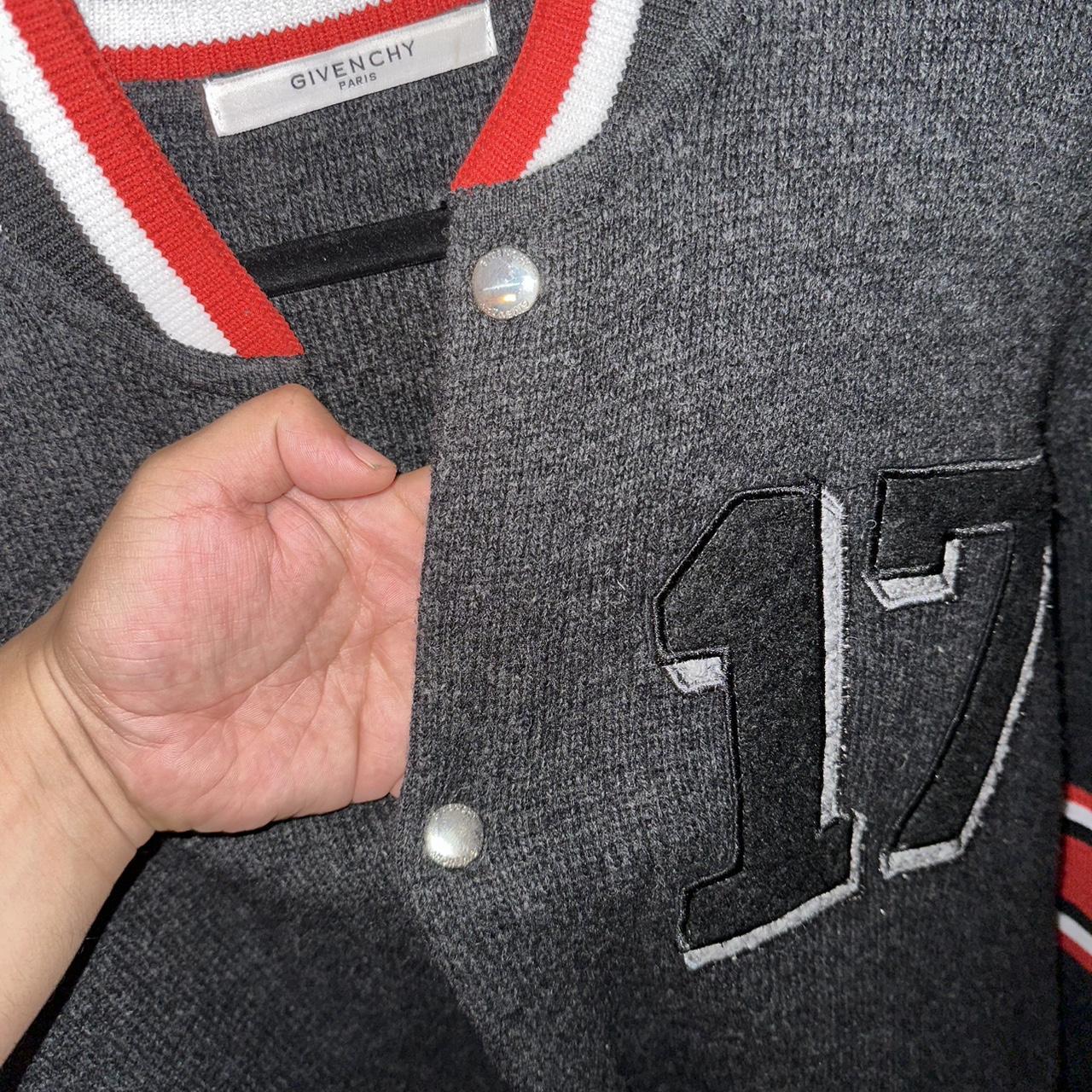 Givenchy Men's Varsity Jacket - Grey/Black - XL –… - image 2